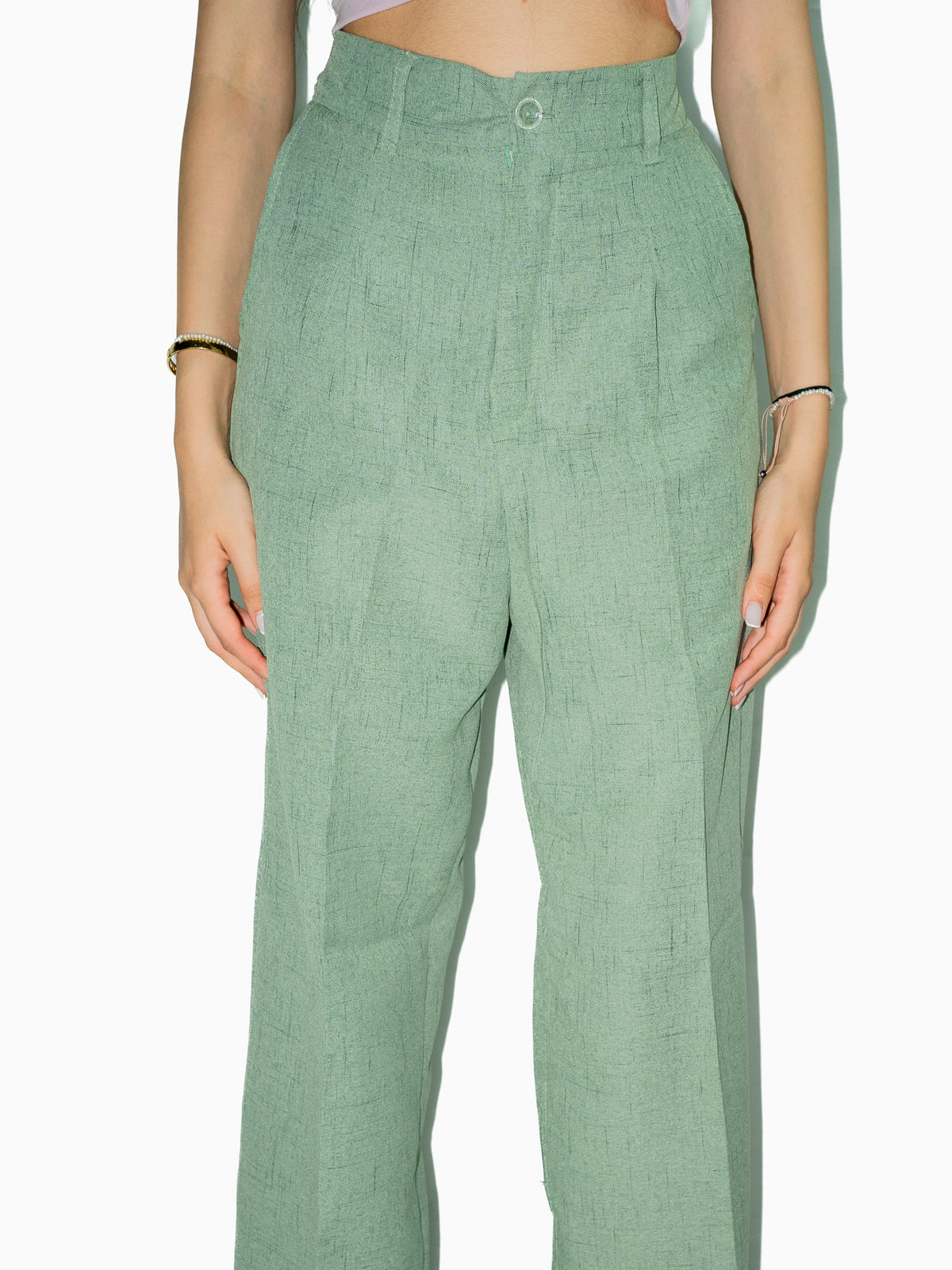 Tailored Linen Ensemble Green