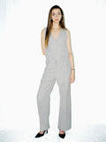Tailored Linen Ensemble Gris