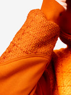 TWEED HOODIE ORANGE